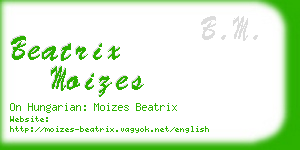 beatrix moizes business card